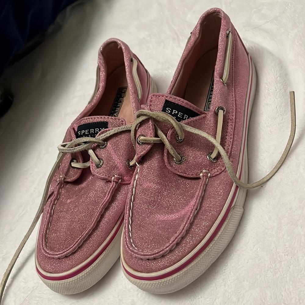 Pink Sparkle Sperry